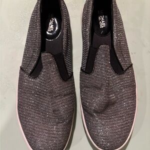 Michael Kors Glittery Silver Slip-Ons